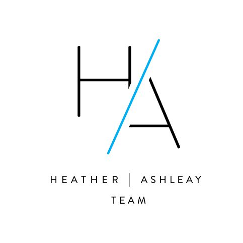 A logo of the heather and ashley team