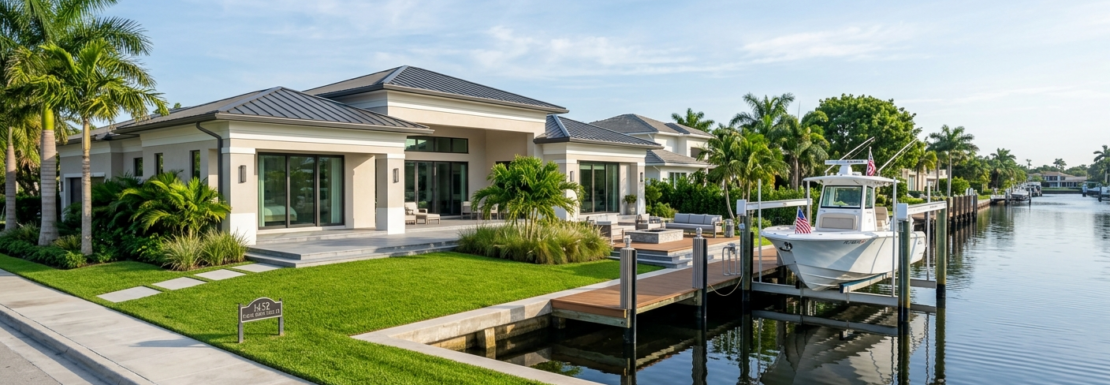 Realistic view of historic oak-canopied streets and luxury estates in the Rio Vista neighborhood of Fort Lauderdale.